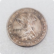 기념주화 type 42hobo 니켈 카피 코인 1881-cc 모건 달러 1세트
