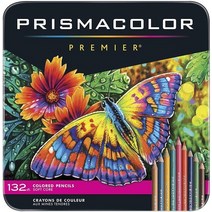 원래 prismacolor 프리미어 색연필 24 36 72 132 150 드로잉 스케치를위한 미술 용품 ​​성인 색칠 주석 상자, 132색 주석 상자