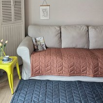 [GS단독] 드림 사계절 돌쇼파 매트 90x200 넓은 흙쇼파 패드, 단품