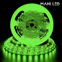 5V USB LED바 슬림형 방수 스트립 플렉시블 줄조명 5M롤 단색 RGB, 5050 LED바 비방수 흰띠 5V 04번_그린, 1개