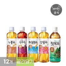 루트윈 차음료 5종 모음 500mL 페트 12개 하늘보리 결명자 자색옥수수수염 헛개차, 03.맑게우려낸 누룽지차 500ml x