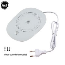 USB 머그 컵 받침대 머그워머 온도유지 보온접시 Usb eu 플러그 컵 따뜻한 절연 컵 홈 오피스 용 온도 조절 코스터 일일 음료 커피 컵 난방 매트 열 패드 휴대용 사무실 책