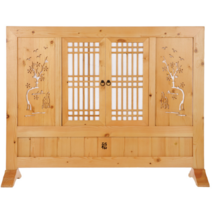 신화공방 [원목칸막이모음] 원목파티션 업소용 식당 사무실 호프 일식 이동식칸막이 카페인테리어 가리개 가림막, 두문매화파티션, 오크