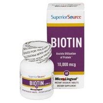 슈페리어소스 비오틴 10000mcg 타블렛, 60개입, 1개