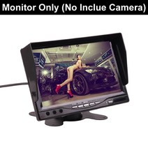 자동차 트럭 버스 7 인치 12V HD LED 스탠드 모니터 화면 후면보기 역방향 백업 카메라 주차 콤보 홈 CCTV, 01 Monitor Only