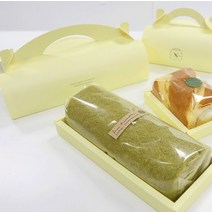 롤케익박스 (옐로우 돔set-대), 1묶음(50개), 외경 295x125x(h)80mm
