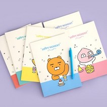카카오프렌즈 12 해피모먼트 제본 노트, 상세페이지 참조
