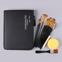 유화 도구 가방 미술 화판 화구 백팩 캔버스 아트백 이젤 캘리그라피 멀티 수납, 17피스