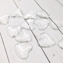 미니 하트 네일 차트 10pcs 유리알 컬러 차트, 12mm(s)