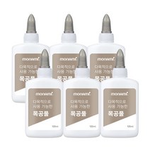 모나미 다목적으로 사용 가능한 목공풀 120ml 1개입 6개입, 다목적으로 사용 가능한 목공풀 120ml 6개입_$TSU