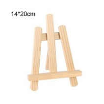 이젤 화판 전문가용 나무 미니 테이블 조절 그림 그리기 스탠드 프레임 아티스트 삼각대 디스플레이 선반 학교 학생 용품, Wood Color 14 X 20cm