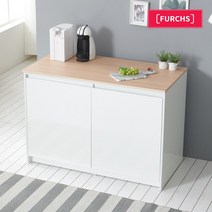 퍼치스 쿡킹 아일랜드식탁 홈바 주방수납장 조리대 맞춤설계 조합연출, 03_바디_1190 x 580 x 838 + 상판_오크_1200 x 600