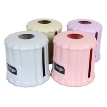 두루마리 휴지케이스 티슈케이스 화장지통 보관함 롤, 1개, 파스텔 퍼플