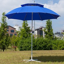 웰핑 탁월한 내구성 야외파라솔(일반형) 낚시 바다 파라솔, 블루 일반형