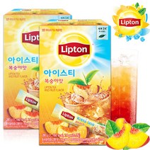 립톤 [Lipton] 아이스티 복숭아맛 20+20T 복숭아 홍차 분말, 1개, 14g