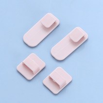 3평 에어컨 식당 주방 원룸 아이방 자취방 초소형 공장용 이동식 냉방기플라스틱 자체 접착 후크 스티커 후크 세트 원격 제어 랙 키 실용적인 벽 보관 강력한 옷걸이 홀더, 2쌍 핑크