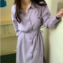 [바보사랑] 겟잇미 카라 언발 레이온 롱원피스 (2컬러)