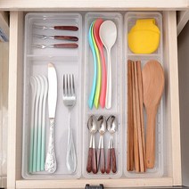 주방 정리정돈 멀티트레이 서랍칸막이312pro, 쿠팡 투명 기본형