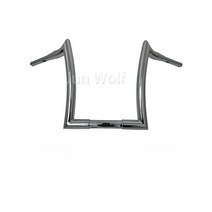 할리 오토바이 핸들 바 로드 글라이드 1.5인치 길이 12 14 16 일체형핸들바, 12 크롬