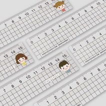 아트박스/디자인아지트 [주문제작]네임 투명자 15cm앤과폴, 친구10, 한글24