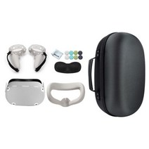 Oculus 퀘스트 2 용 하드에 바 스토리지 백 BOBOR M2 헤드셋 퀘스트 2 용 휴대용 박스 운반 R Halo Strap Accessories, 한개옵션1, 05 Black combo 2