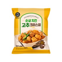 [굽네] 에어파티 순살 치킨 고추 크리스피 250g, 1팩