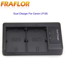 카메라충전기 LCD 화면 캐논 LP-E6 LP-E6N EOS 5DS R 5D 마크 II III 6D 7D 80D 카메라에 대 한 듀얼 USB 디지털 배터리 충전기