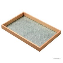 우드트레이 나무 원목 카페 쟁반 과일 직사각형 장식 스낵 선반 양각 트레이 호두색 컵 차 유리