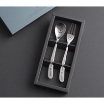 인스푼 티스푼포크 돌답례품 티스푼세트, 윙크 2P (포크1+티스푼1), 인쇄 / 포장 (보라도트)