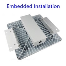 LED 캐노피 빛 60w 80w 100w 150w 뒤뜰 차고 LED 주유소 램프 표면 탑재 recessed 탑재 된 휘발유 역 빛, 02 80W_03 Cold White 6000K, 03 Eebedded Mounted
