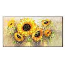 지폐저금통 인테리어저금통 돼지 흰색 연꽃 캔버스 손으로 그린 유화 추상 질감 그림 풍경 식물 잎 벽 예술, 178.140x210cm No Frame  I