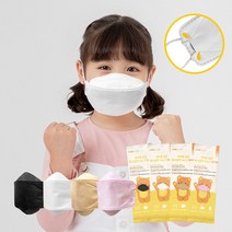한스웰 유아용 한마음 늘품 컬러 황사 소형 마스크 KF94, 100개입, 1개, 검정색