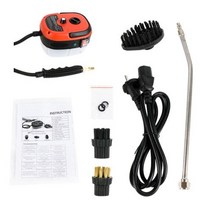 스팀 청소기 2500W 가정용 고온 에어컨 후드 주방 이동식 자동차, Red+AU+110V