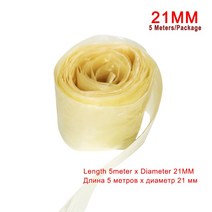 3/5 미터 21/25mm 건식 소시지 케이싱 튜브 고기 소시지 케이싱 소시지 메이커 햄 도구 소시지 포장 도구, 5Mx21mm, 1개