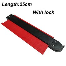 ZK30 12 14 25 Cm 불규칙한 윤곽 게이지 아크 눈금자 플라스틱 게이지 윤곽 프로파일 스케일 템플릿 곡률 스케일 타일링 라미네이트 333349, CHINA, 25CM with Lock RE