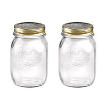 Bormioli Rocco Glass Jar 보르미올리 로코 콰트로 스타지오니 글래스 프리저빙 자 500ml 2pc