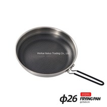 캠핑 후라이팬 논스틱 코팅팬 접이식 스텐 프라이팬, 26cm
