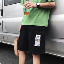 가바바 남성 면바지 간지스럽게 택 프린팅 포인트 데일리 반바지 G35167
