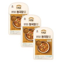 CJ 장 다담 청국장찌개 양념 된장찌개 집된장 홈쿡 130g 3개 1세트, 4세트