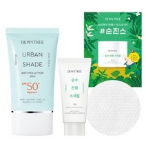 듀이트리 어반쉐이드 안티폴루션 선 SPF50+ PA++++ 50ml + 크림 20ml + 토너패드 세트, 4세트