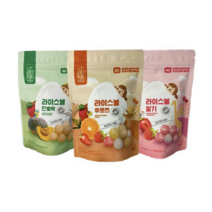 아비삭 유아 라이스볼 간식 30g x 3종세트, 딸기+후르츠+단호박, 5세트