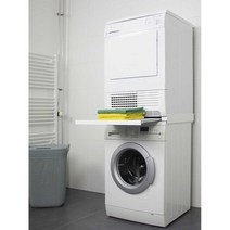 스태킹키트 세탁기건조기선반 서랍형 받침대 세탁실, D화이트 -폭 600 x깊이 570mm범용형, 1개