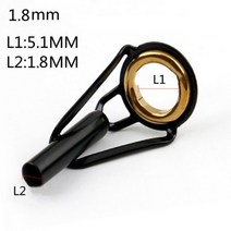 낚시대 릴 수리 복원 낚싯대 가이드 링 1.5mm-2.0mm 스테인레스 스틸 DIY 아이 낚시 탑 로드 라인 팁 폴 키트 교체 도구 상의, 1pc-1.8mm