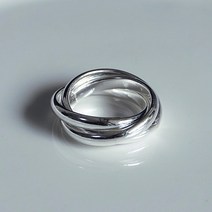 호프메이커 순은 1돈 3mm 민자 링 레이어드 쌍가락지 반지 1+1 은반지