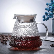 서버컴퓨터 데스크탑 노트북 내열 유리 v60 범위 360580780ml 드립 주전자 물병 바리 스타 커피 주전자 크리 에이 티브 커피 찌꺼기 냄비, 커피 포트