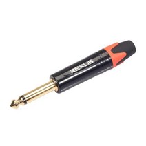 6.35mm 모노 잭 남성 플매트 카펫 러그 커넥터 DIY 납땜 마이크 어댑터 도금 오디오 스피커 봄, [02] Red