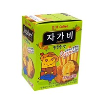 [지노앤코]해태 calbee 자가비 짭짤한맛 90g 감자칩 가루비 간식, 자가비(대) 5개 ☆E42/05, 5개