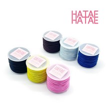 하태하태 컬러 고무줄 1롤 1mm 고무끈 악세사리부자재, 05.옐로우(25m)