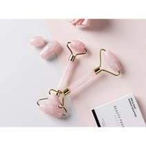 천연 로즈쿼츠 경락 괄사 7종택1 셀프경락도구 지압 두피마사지 경락샵 괄사, 핑크롤러