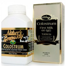 호주 네이쳐스 그린웨이 초유 820mg lgG 60mg 츄어블 360정